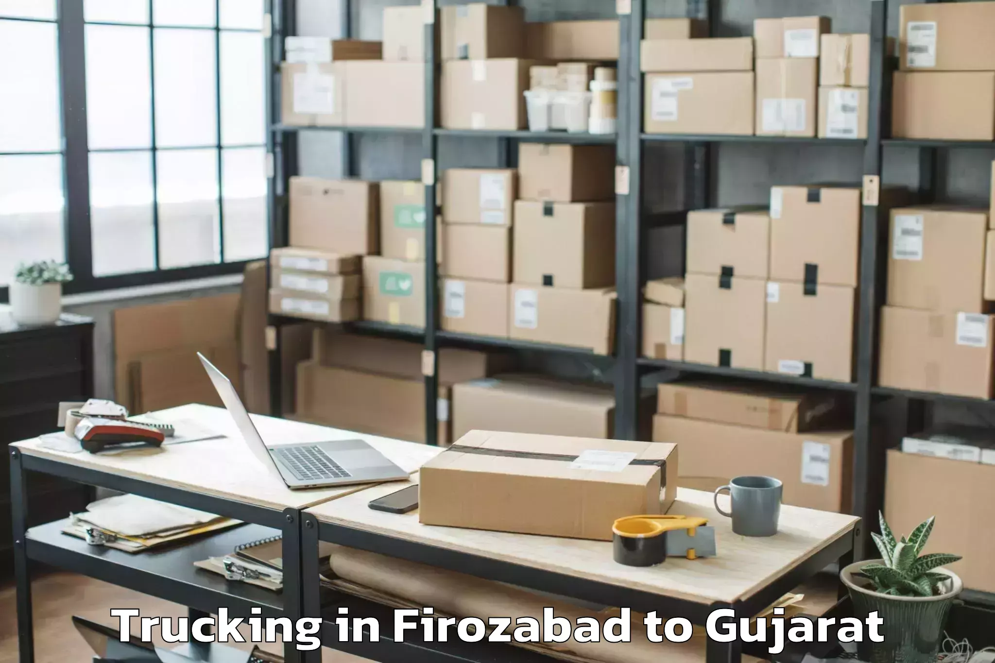 Hassle-Free Firozabad to Valabhipur Trucking